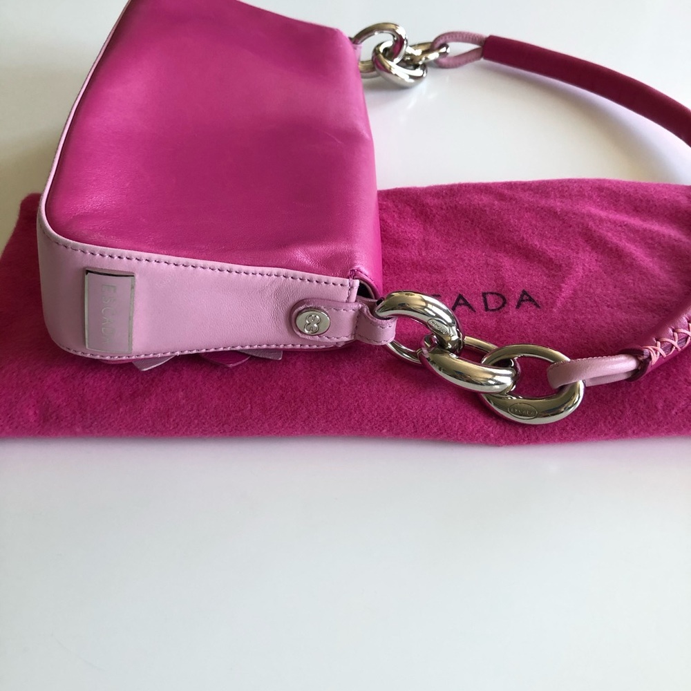 Escada Pink Ruffles Shoulder Bag - Picture 9 of 15